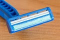 Used shaving razor with two blades Royalty Free Stock Photo