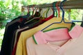 The Traditional clothes in hanger Shirt, used old shirt