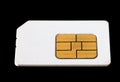 Used sim card. Royalty Free Stock Photo