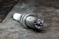 Used spark plug Royalty Free Stock Photo