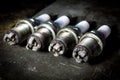 Used spark plugs