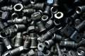Used and surplus nuts and bolts Royalty Free Stock Photo