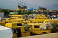 Used Taxi vehicles for sale at the market in Oshodi