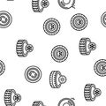 Used Tire Sale Shop Business Icons Set Vector Royalty Free Stock Photo