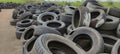 used tires unused in the city track