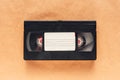 Used video casette tape, retro technology Royalty Free Stock Photo