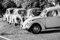 Used Vintage Cars In Late Afternoon Sunlight