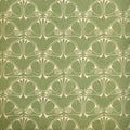 Used vintage wallpaper in green