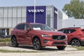 Used Volvo XC60 display at a dealership. With supply issues, Volvo is relying on pre-owned car sales to meet demand Royalty Free Stock Photo