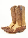Used western boots Royalty Free Stock Photo
