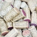 Used wine corks Royalty Free Stock Photo