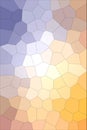 Useful abstract illustration of blue, yellow and red Big hexagon. Beautiful background for your project