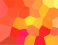Useful abstract illustration of yellow, orange and red colorful Gigant hexagon. Stunning background for your prints