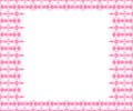 Seamless geometric pattern; gradient pink colored frame; Vector illustration, EPS10.