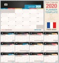 Useful desk calendar 2020 with space to place a photo. Size: 210 mm x 148 mm. French version