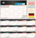 Useful desk calendar 2020 with space to place a photo. Size: 210 mm x 148 mm. German version