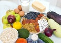 useful diet food, milk, a glass, oatmeal, oatmeal, fruit, apples