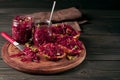 Useful sandwiches with beetroot and walnuts