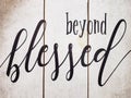 Useful tips beyond blessed print on the wood Royalty Free Stock Photo