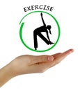 Usefulness of exercising Royalty Free Stock Photo