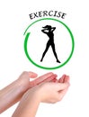 Usefulness of exercising Royalty Free Stock Photo