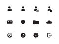 User Account icons on white background.