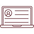 User account login, create, register vector icon