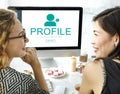 User Account Profile Social Network Concept