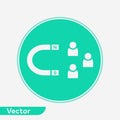 User attraction vector icon sign symbol