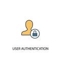 User Authentication concept 2 colored
