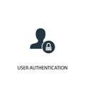 User Authentication icon. Simple element