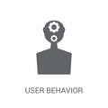 user behavior icon. Trendy user behavior logo concept on white b