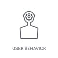 user behavior linear icon. Modern outline user behavior logo con