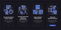User behaviour analysis onboarding vector template Royalty Free Stock Photo