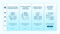 User behaviour analysis onboarding vector template Royalty Free Stock Photo