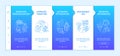 User behaviour analytics onboarding vector template Royalty Free Stock Photo