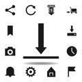 user broaden download icon. set of web illustration icons. signs, symbols can be used for web, logo, mobile app, UI, UX Royalty Free Stock Photo