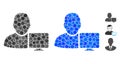 User Computer Composition Icon of Circle Dots