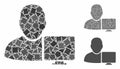 User computer Composition Icon of Raggy Pieces