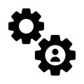 User configure vector glyph flat icon