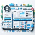 User dashboard A personalized area where users can view accunt