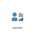 User data concept 2 colored icon