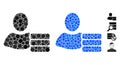 User Database Composition Icon of Circle Dots
