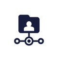 user directory icon with folder