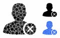 User erase Composition Icon of Spheric Items