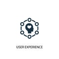 User experience icon. Simple element