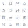 User experience line icons collection. Interaction, Navigation, Usability, Accessibility, Efficiency, Satisfaction