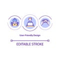 User friendly design concept icon