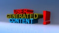 User generated content on blue