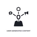 user-generated content isolated icon. simple element illustration from technology concept icons. user-generated content editable Royalty Free Stock Photo